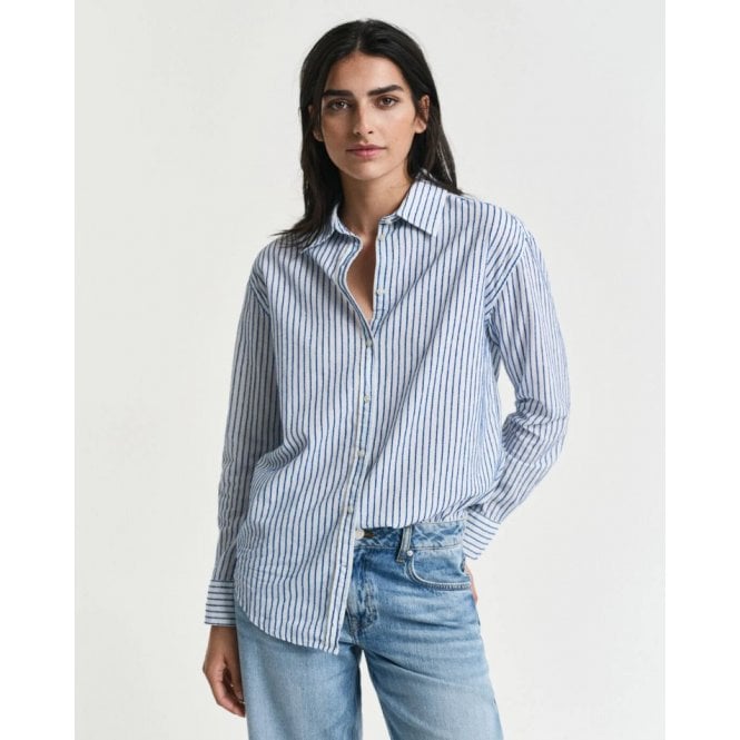 Gant Relaxed Fit Striped Textured Shirt