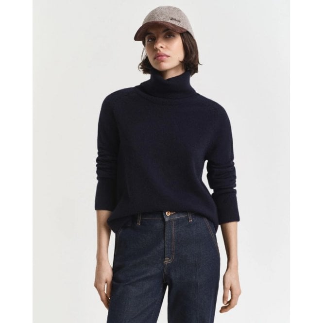 Gant Soft Wool Cashmere Blend Turtleneck Sweater