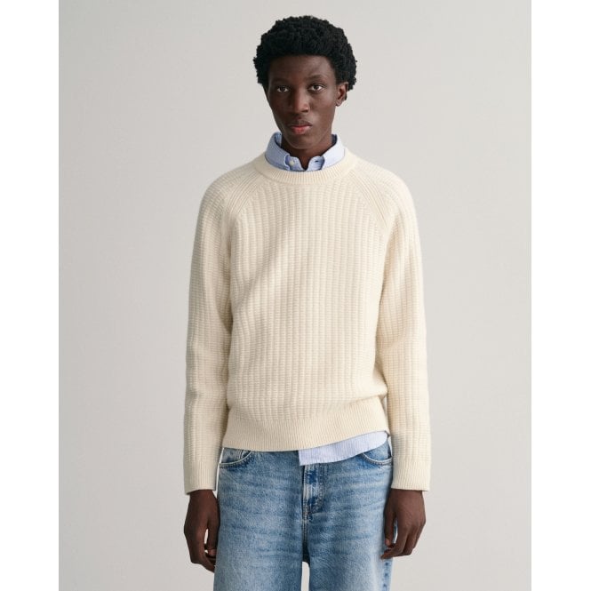 Gant Textured Crew Neck Sweater