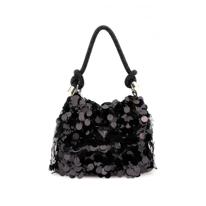 GUESS Holiday Shine Top Handle Pouch