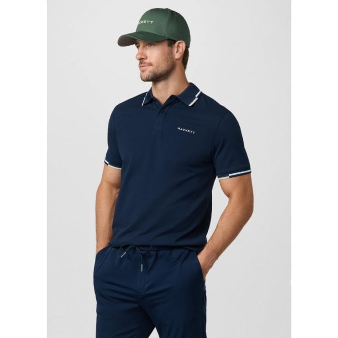 Hackett Classic Fit Short Sleeve Coast Tipped Polo