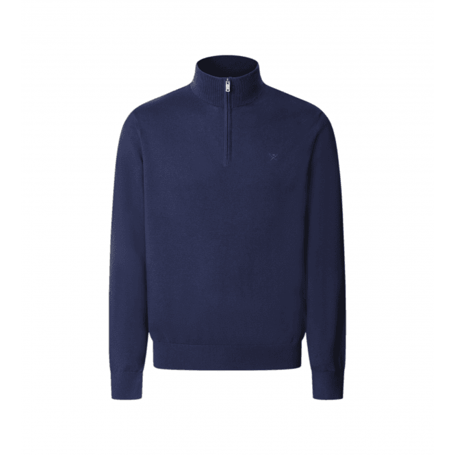 Hackett Essential Cotton Half Zip Jumper