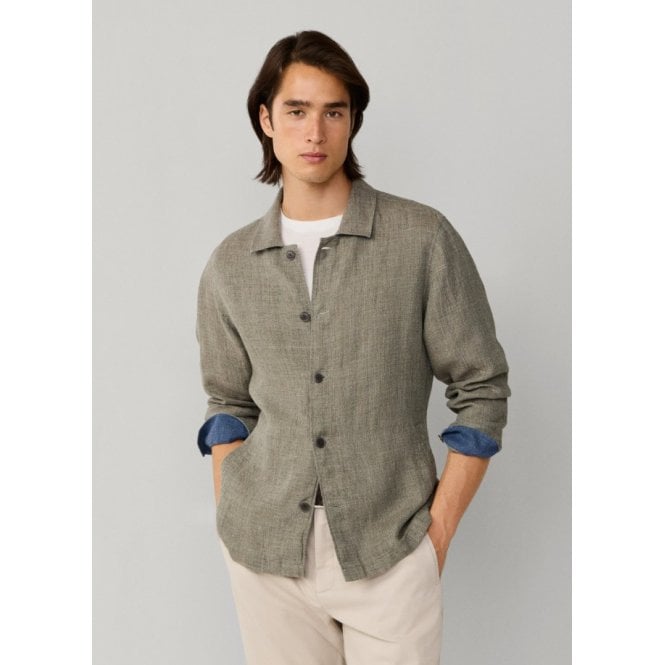Hackett Linen Blouson Overshirt