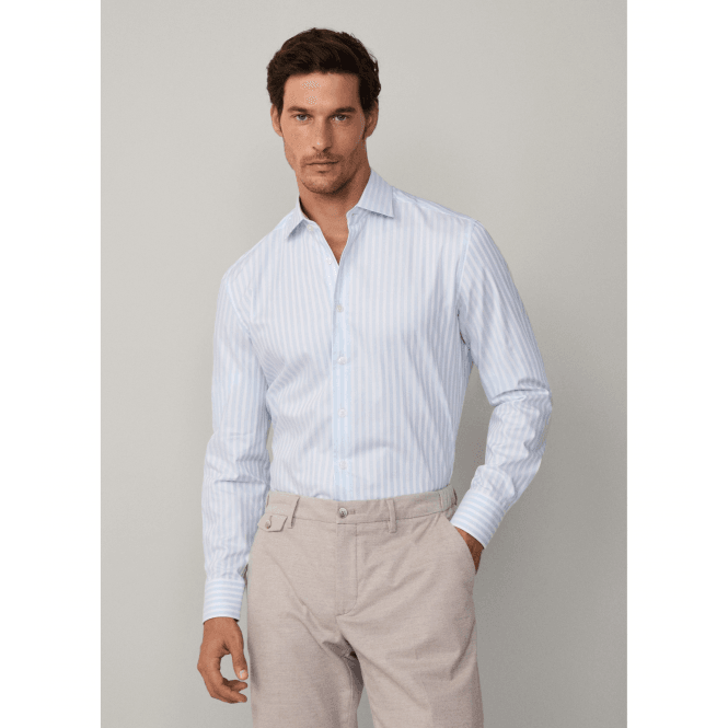 Hackett Melange Pinpoint Stripe Shirt