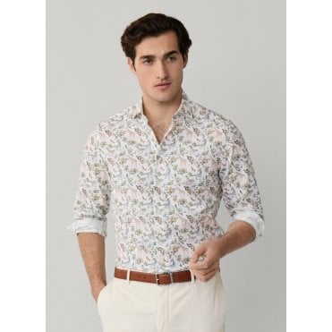 Tailored Fit Fauna Print Shirt