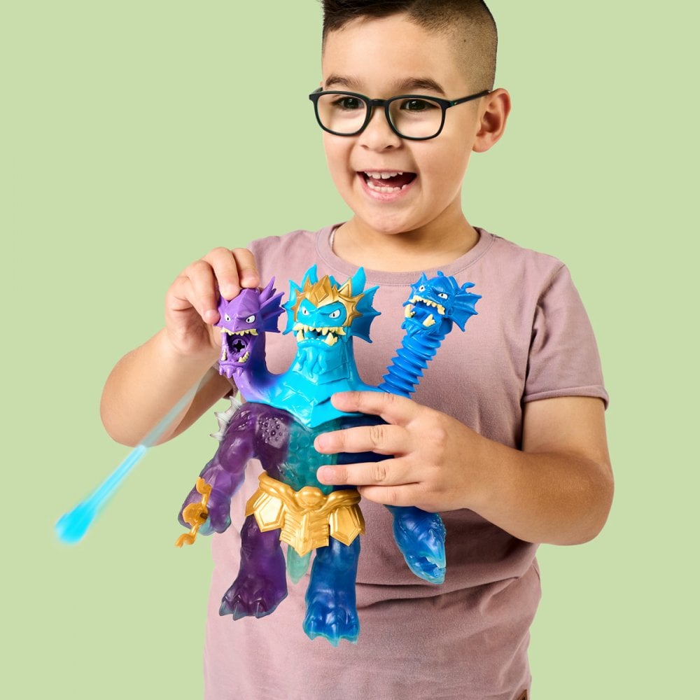 Heroes of Goo Jit Zu Deep Goo Sea King Hydra Figure with Triple Attack 3 in 1 Goo Power. Plus