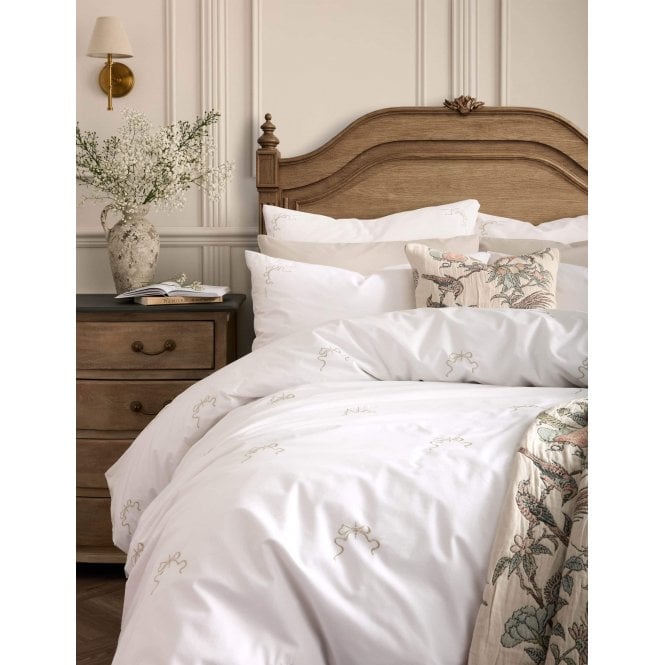 Historic Royal Palaces Bow Embroidery Duvet Cover Set
