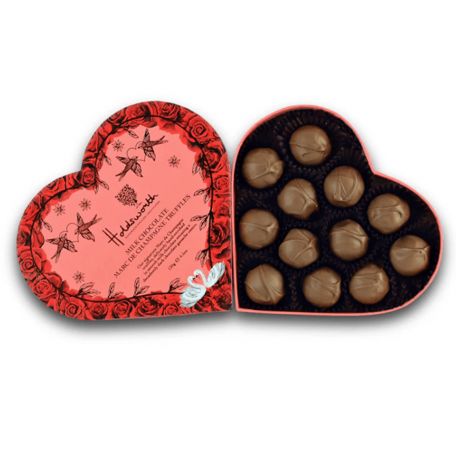 Holdsworth The Champagne Heart Shaped box of Truffles