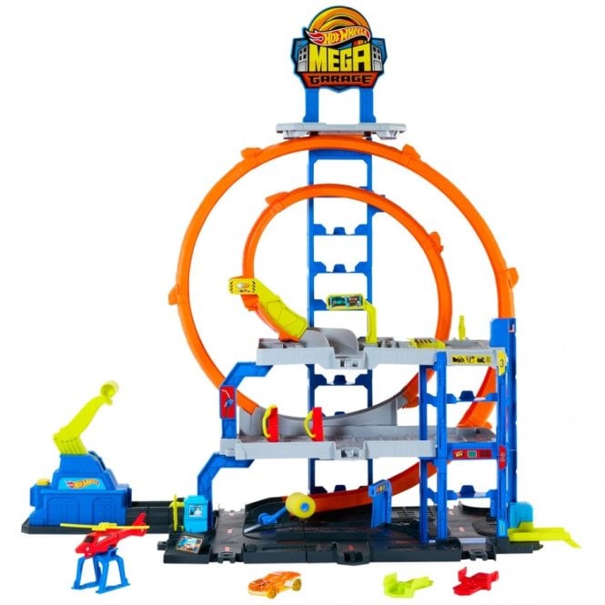 Hot Wheels City Mega Loop Garage Playset