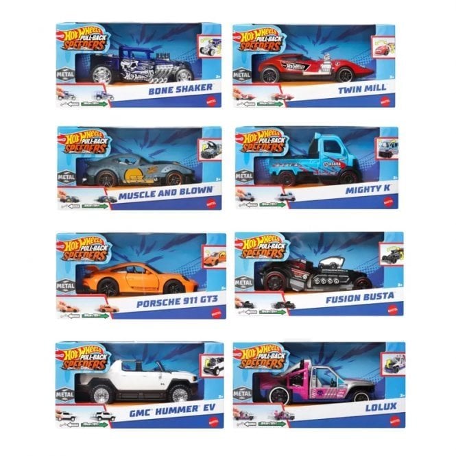 Hot Wheels Pull-Back Speeders Asst