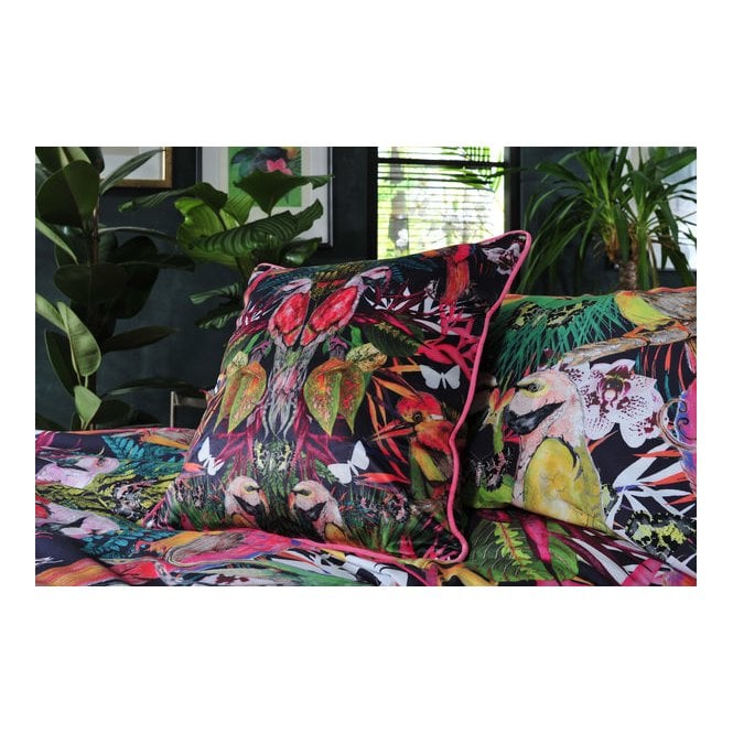 House of Norris Birds of Paradise Velvet Cushion, Season 1