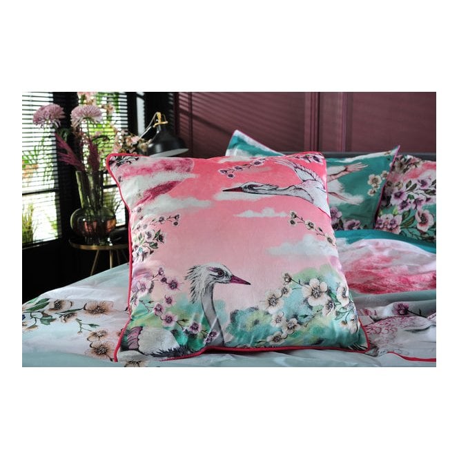 House of Norris Flight of the Heron Velvet Cushion, Season 2
