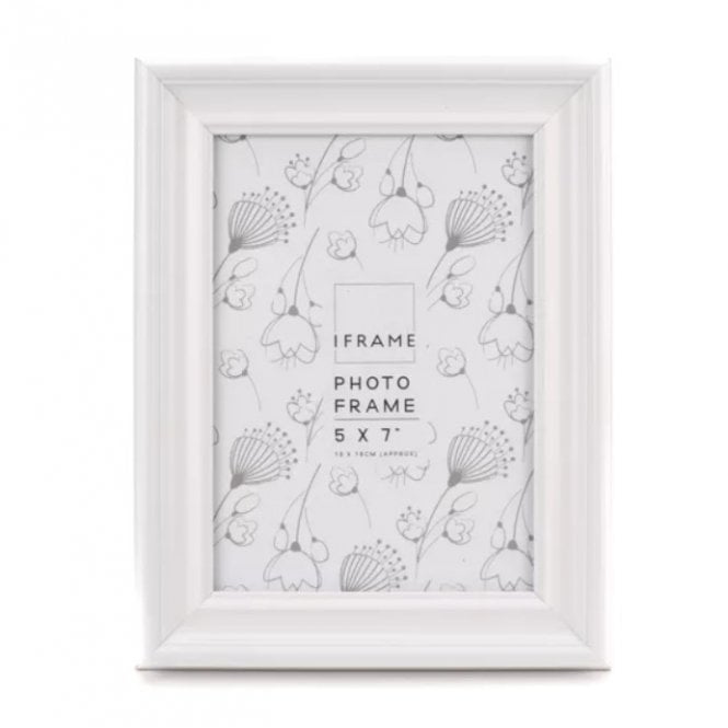 Widdop iFrame White Thick Wood Photoframe