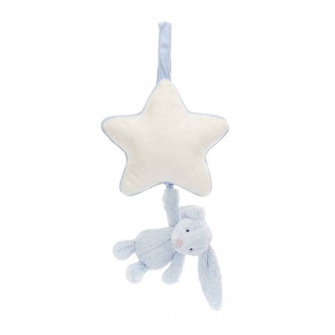 Jellycat Bashful Blue Bunny Musical Pull
