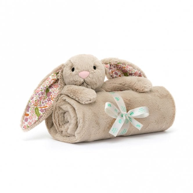 Jellycat Blossom Beige Bunny 'Petal' Blankie