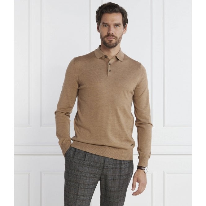 JOOP! Dondo Knitted Long Sleeve Polo