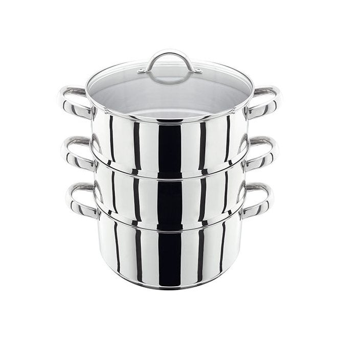 Judge Vista 24cm 3 Pce Steamer with Glass Lid