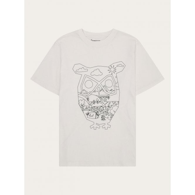 Knowledge Cotton Apparel Front Print T-Shirt