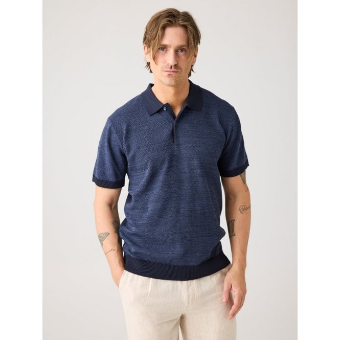 Knowledge Cotton Apparel Knitted Polo