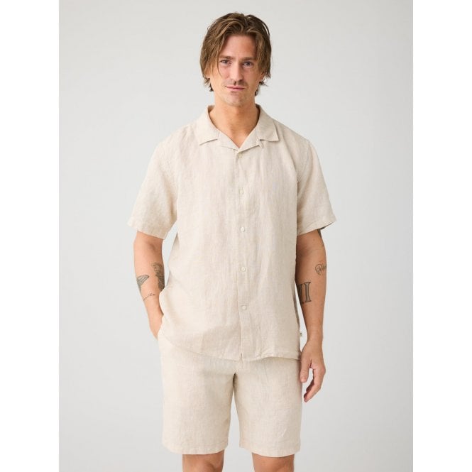 Knowledge Cotton Apparel Loose Linen Shorts