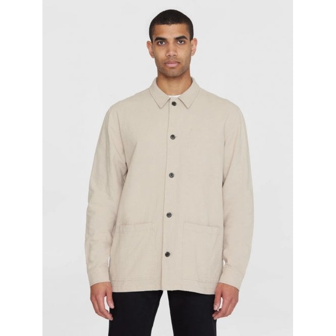 Knowledge Cotton Crushed cotton overshirt - GOTS/Vegan