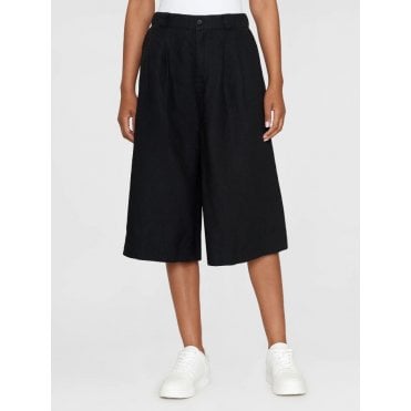 EVE culotte high-rise extra wide linen shorts