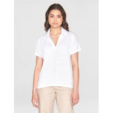 Linen bat sleeve polo - GOTS/Vegan