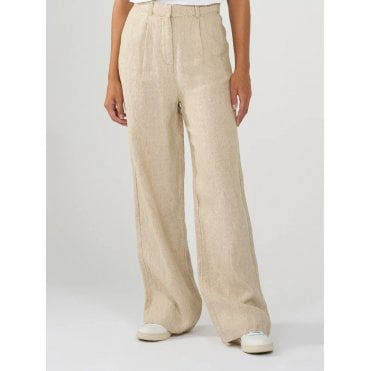 POSEY wide mid-rise linen pants