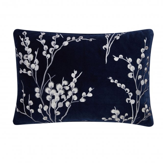 Laura Ashley Pussy Willow Embroidered Cushion