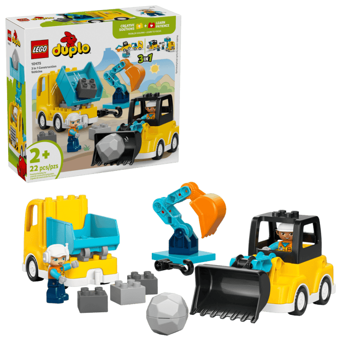LEGO Duplo 3 in 1 Construction Vehicles 10475
