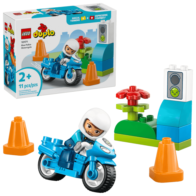 LEGO Duplo Blue Police Motorcycle 10471