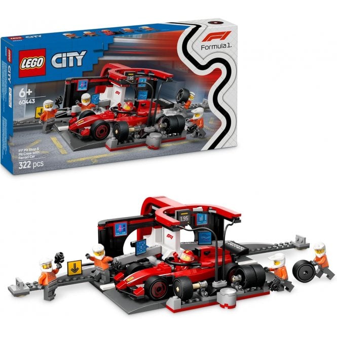LEGO F1® Pit Stop & Pit Crew with Ferrari Car