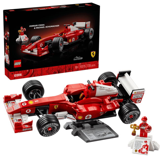 LEGO Icons Ferrari F2004 & Michael Schumacher 11375