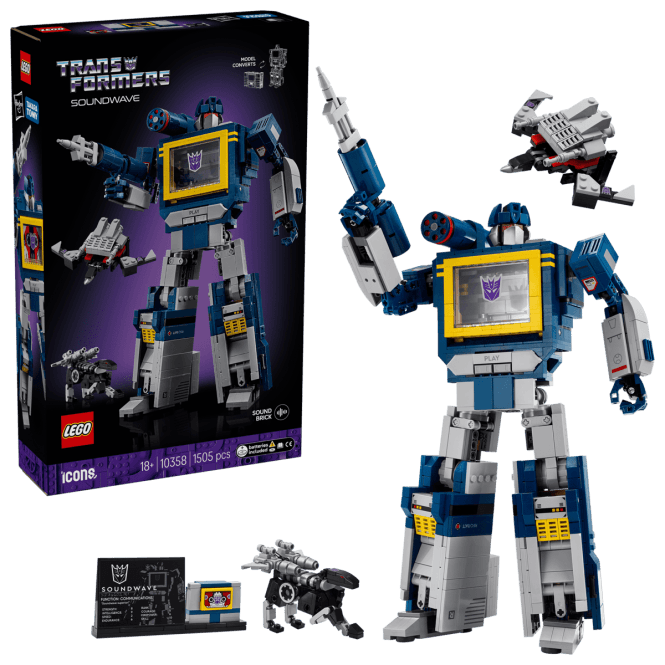 LEGO Icons Transformers: Soundwave 10358