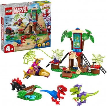 Spidey and Gobbys Raptor Battle at Tree