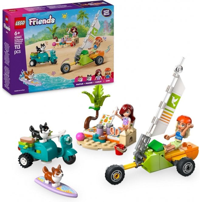 LEGO Surfing Dogs and Scooter Adventure