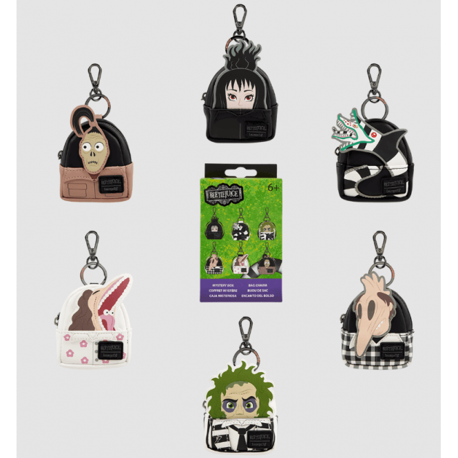 LF WB BEETLEJUICE MYSTERY MINI BACKPACK BAG CHARMS-EA