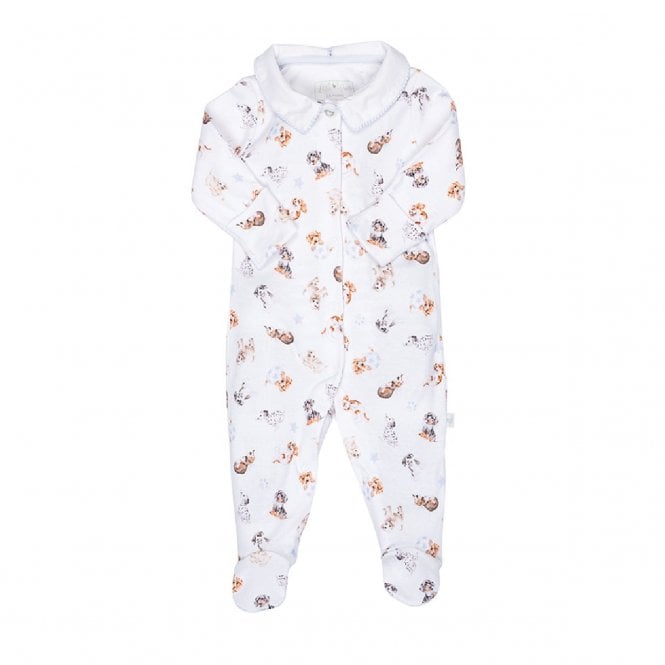 Little Wren Little Paws Printed Babygrow