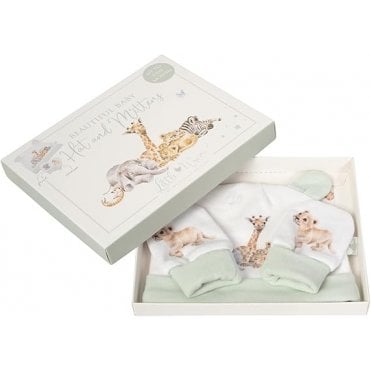 Little Savannah Hat and Mitten Set
