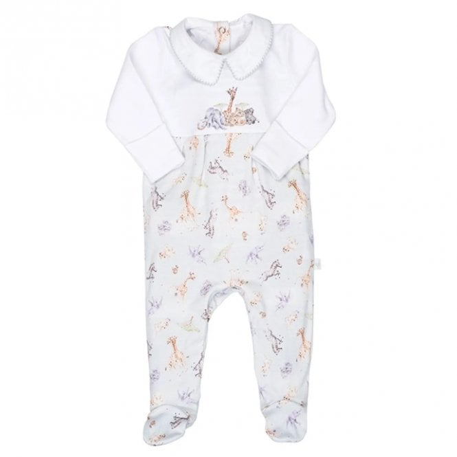 Little Wren Little Savannah Placement Print Babygrow