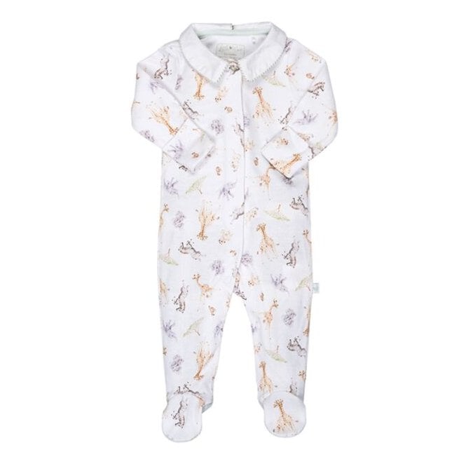 Little Wren Little Savannah Printed Babygrow