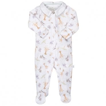Little Savannah Printed Babygrow