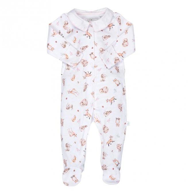 Little Wren Wrendale Designs Little Forest Printed Babygrow