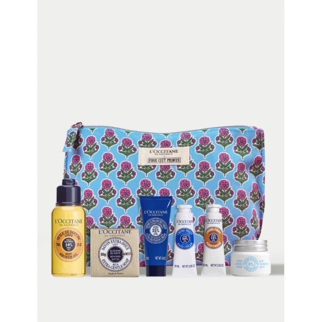 L'Occitane Shea Butter Travel Collection Gift Set x Pink City Prints