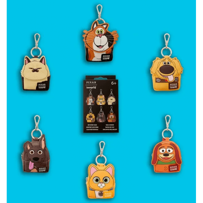 Loungefly Disney-Pixar Dogs & Cats Mystery Mini Backpack Keychain Charm