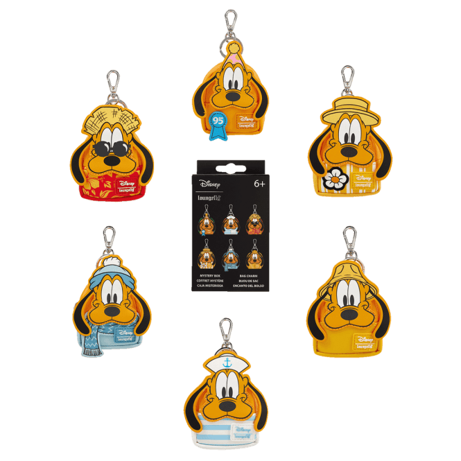 Loungefly Disney Pluto 95th Anniversary Mystery Box Backpack Keychain