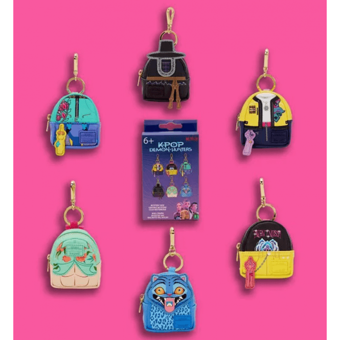 Loungefly K-Pop Demon Hunters Mystery Mini Backpack Keychain Charm
