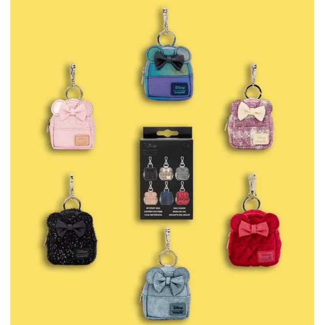 Loungefly LF DISNEY MINNIE MOUSE GLITTER MYSTERY MINI BACKPACK BAG CHARMS - EACHES