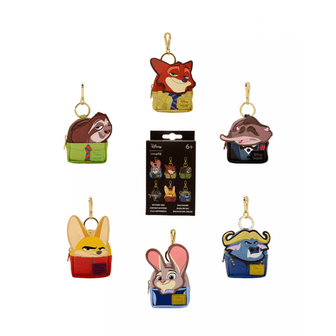 Loungefly LF Disney Zootopia Mystery Mini Backpack Keychain Charm