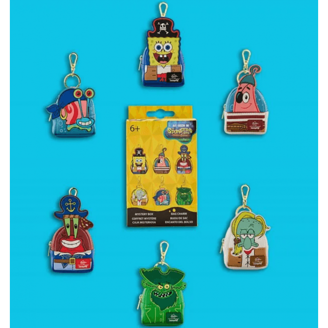 Loungefly LF NICKELODEON SPONGEBOB SQUAREPANTS MYSTERY MINI BACKPACK BAG CHARMS - EACHES